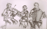 A drawing we got after a gig in Celtic Connections for a som years ago ...