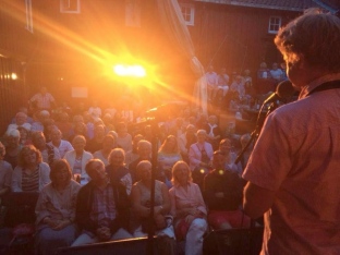 Snowflake Trio - the crowd in Arendal. august 2014 Photo: Nuala Kennedy